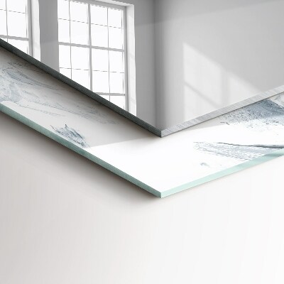 Miroir rectangulaire avec décoration Composition de peinture abstraite