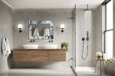 Miroir rectangulaire avec décoration Composition de peinture abstraite