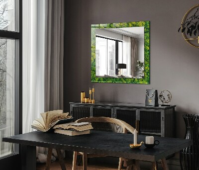 Miroir rectangulaire imprimé Mousse verte