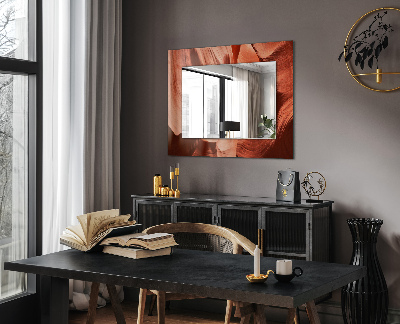 Miroir rectangulaire avec décoration Rochers du canyon du désert