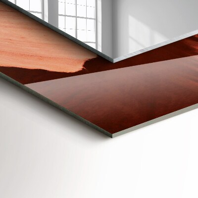 Miroir rectangulaire avec décoration Rochers du canyon du désert