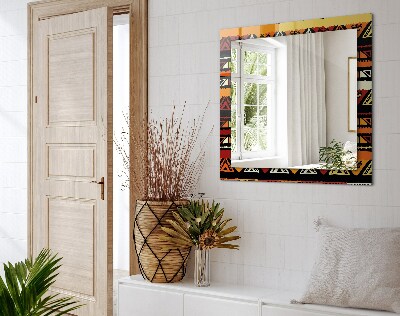 Miroir rectangulaire imprimé Motif ethnique coloré