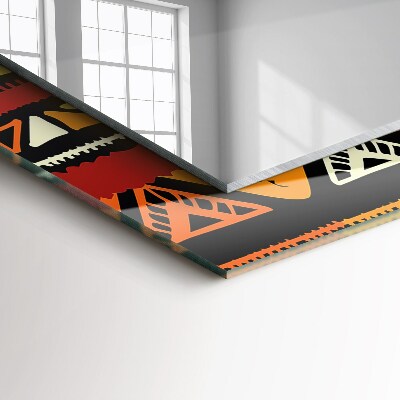 Miroir rectangulaire imprimé Motif ethnique coloré