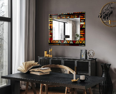 Miroir rectangulaire imprimé Motif ethnique coloré