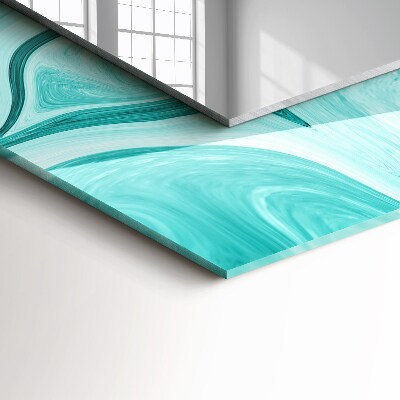 Miroir rectangulaire avec décoration Motif de marbre abstrait