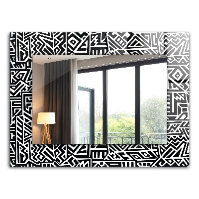 Miroir rectangulaire imprimé Motif géométrique