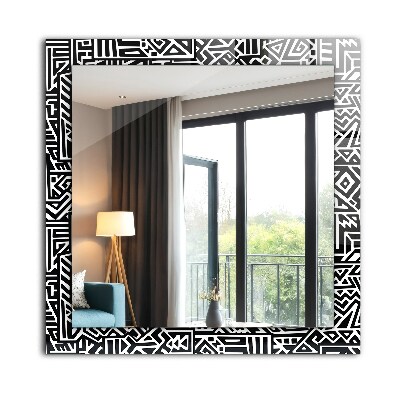 Miroir rectangulaire imprimé Motif géométrique