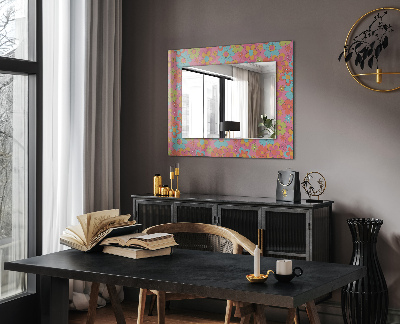 Miroir rectangulaire imprimé Groove floral coloré