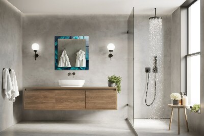 Miroir rectangulaire imprimé Feuilles vertes