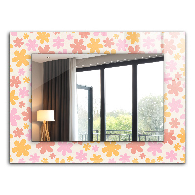 Miroir rectangulaire imprimé Motif floral