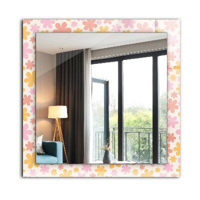 Miroir rectangulaire imprimé Motif floral