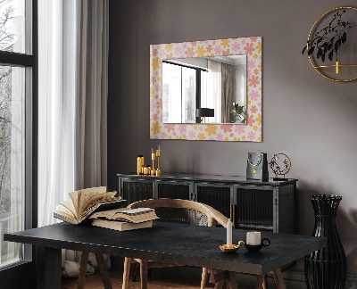Miroir rectangulaire imprimé Motif floral
