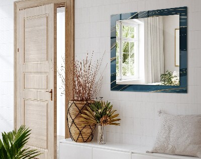 Miroir rectangulaire imprimé Lignes abstraites