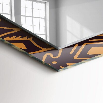 Miroir rectangulaire imprimé Motif ethnique