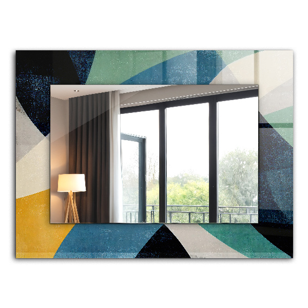 Miroir rectangulaire imprimé Motifs abstraits colorés
