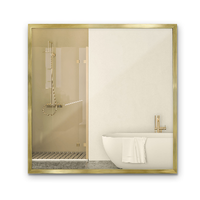 Miroir rectangulaire Cadre doré décoratif mural