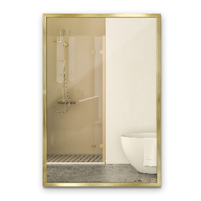 Miroir rectangulaire Cadre doré décoratif mural