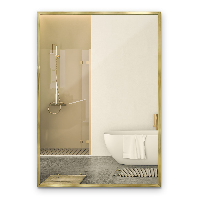 Miroir rectangulaire Cadre doré décoratif mural