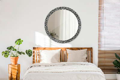 Miroir rond imprimé Ornement