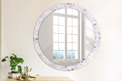 Miroir rond imprimé Crânes