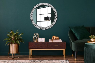 Miroir rond imprimé Papillon