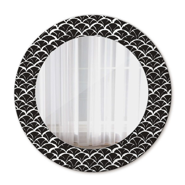 Miroir rond avec décoration Gammes orientales