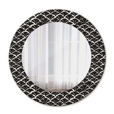 Miroir rond avec décoration Gammes orientales