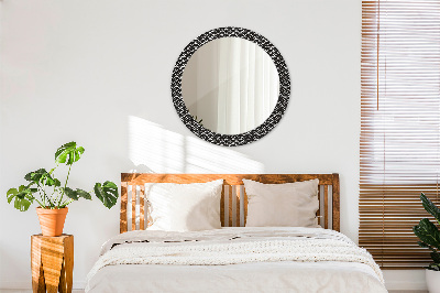 Miroir rond avec décoration Gammes orientales