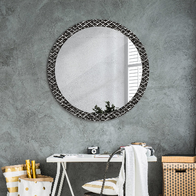 Miroir rond avec décoration Gammes orientales