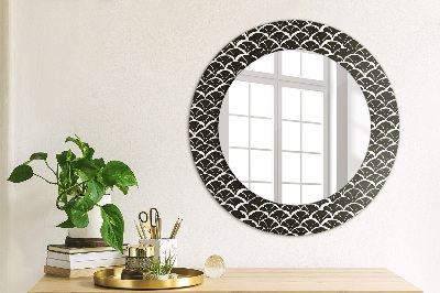 Miroir rond avec décoration Gammes orientales
