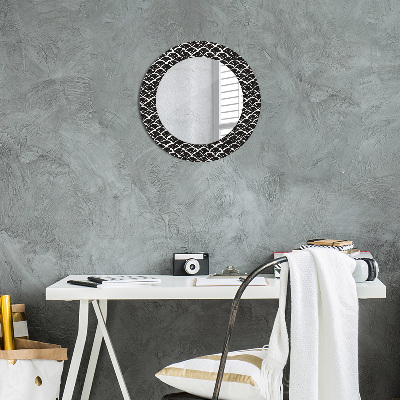 Miroir rond avec décoration Gammes orientales