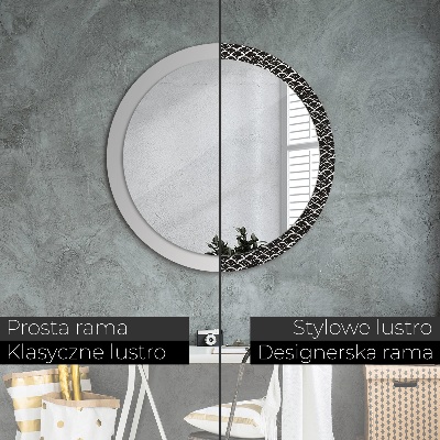 Miroir rond avec décoration Gammes orientales