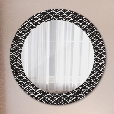 Miroir rond avec décoration Gammes orientales