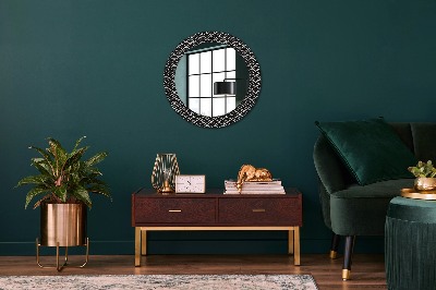Miroir rond avec décoration Gammes orientales