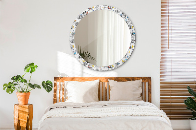 Miroir rond imprimé Papillon