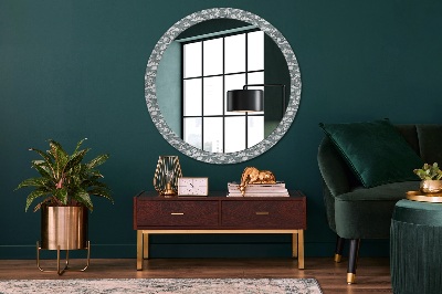 Miroir rond avec décoration Nuages