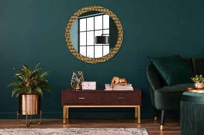 Miroir rond imprimé Déco vintage