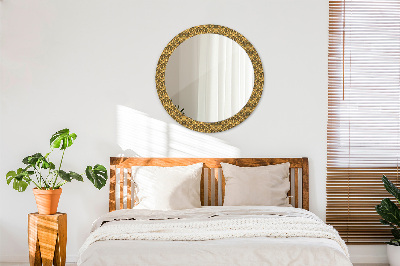 Miroir rond imprimé Déco vintage