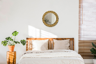 Miroir rond imprimé Déco vintage