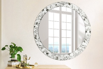 Miroir rond avec décoration Chats de compagnie