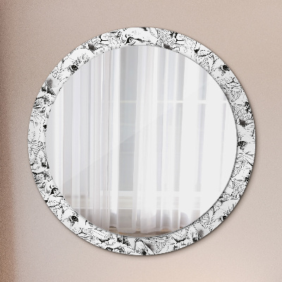 Miroir rond avec décoration Chats de compagnie