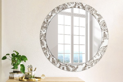 Miroir rond avec décoration Plumes d'attrape-rêves