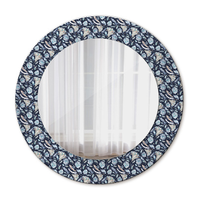 Miroir rond avec décoration Motif bohème