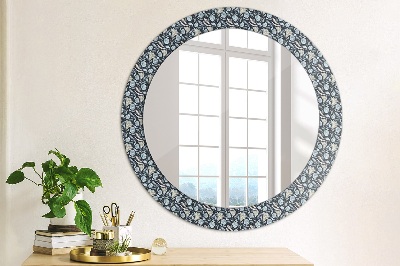 Miroir rond avec décoration Motif bohème