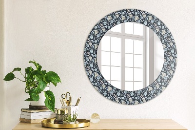 Miroir rond avec décoration Motif bohème