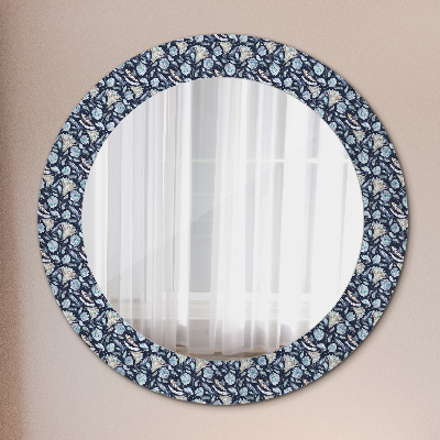 Miroir rond avec décoration Motif bohème