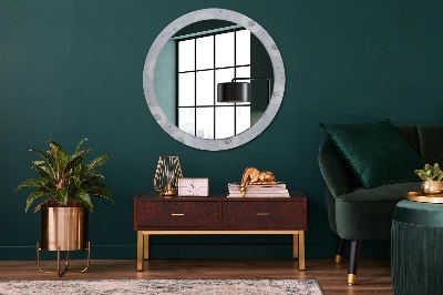 Miroir rond avec décoration Fleurs de pissenlit