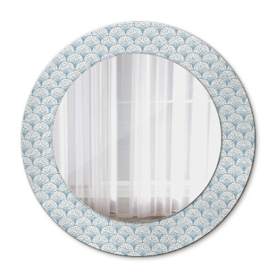 Miroir rond avec décoration Rétro japonais