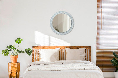 Miroir rond avec décoration Rétro japonais