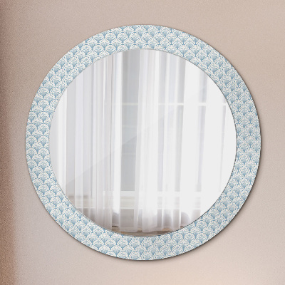 Miroir rond avec décoration Rétro japonais